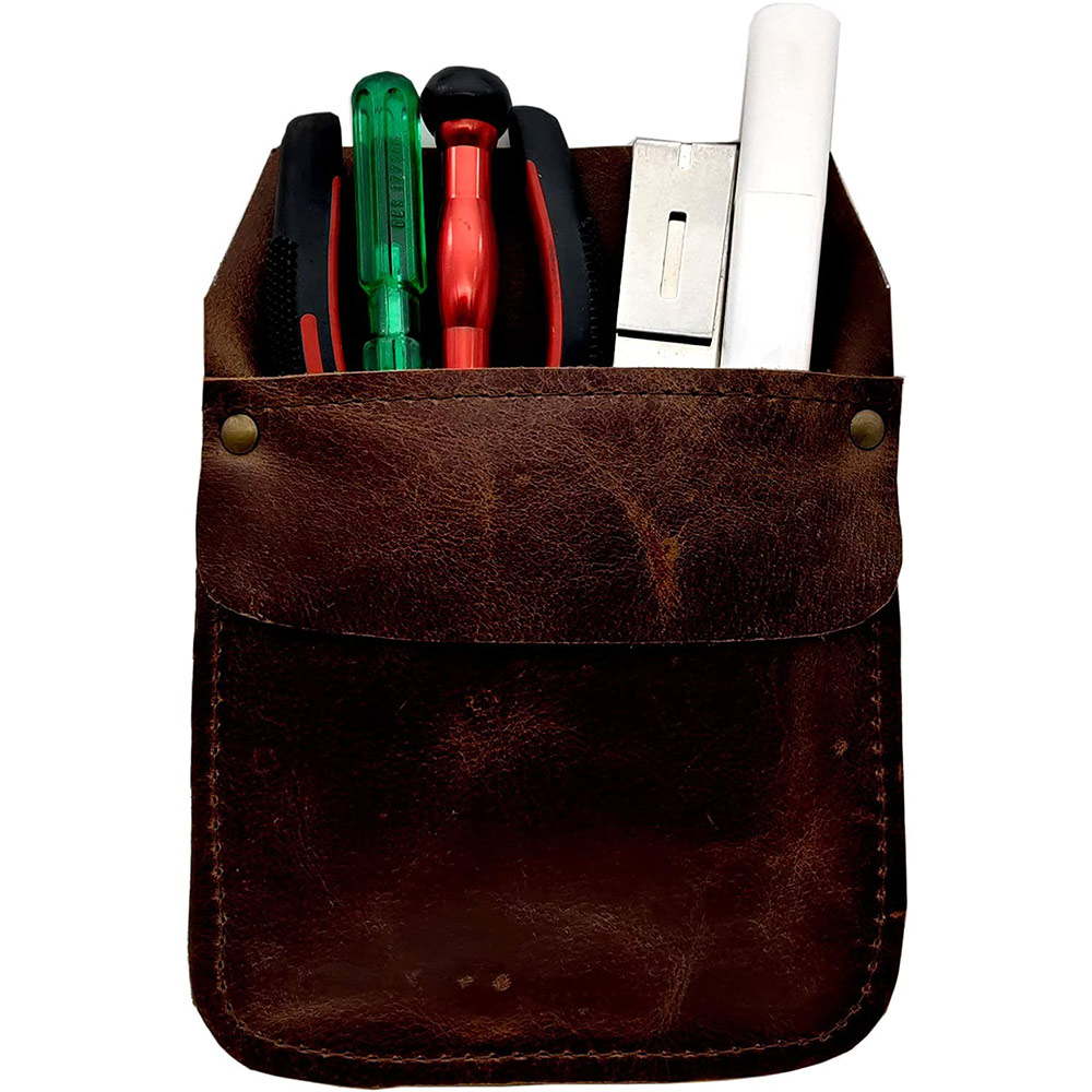 Genuine Leather Work Pocket Organizer tool pocket for Tools, Handmade Essentials