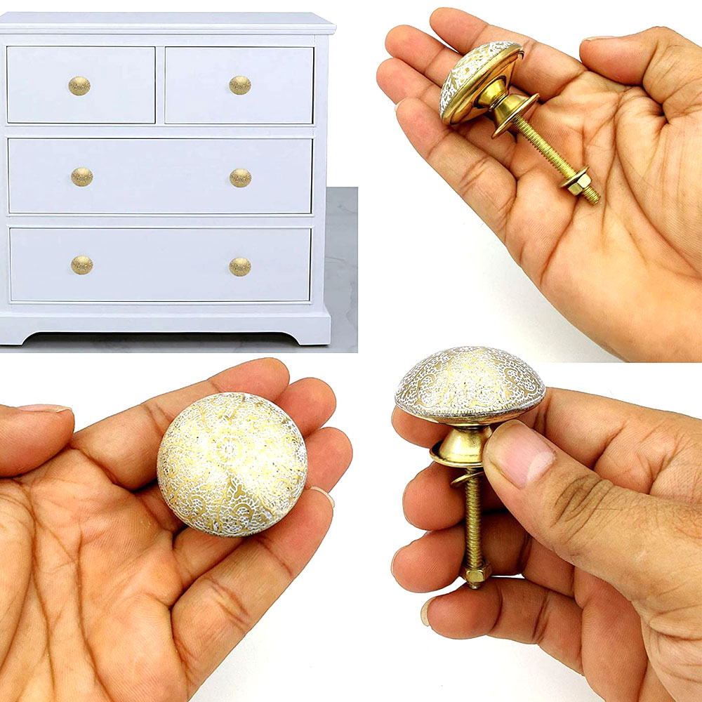 Brass Door Knobs/Drawer Pulls Dresser Door Knobs/Pull Hardware