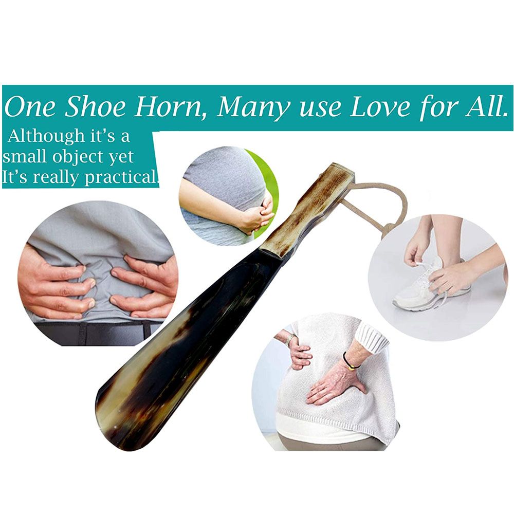 Shoe Horn Made with Real Horn Handmade. Best Gift Idea Home or Travel