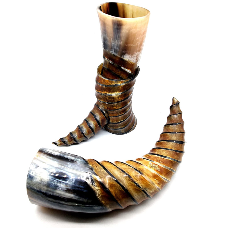 Viking Beer horn mug Game of thrones vikings horn with stand 16oz Medieval Drinking Horn