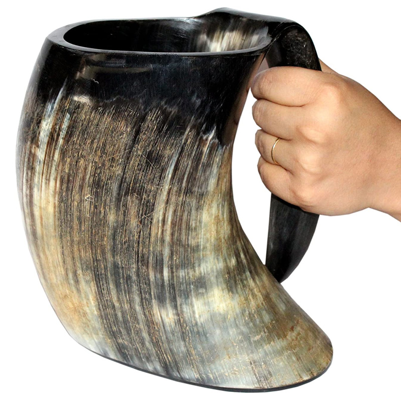 Vikings Valhalla’s Viking Cup Drinking Horn Tankard Authentic Medieval Inspired drinking Mug