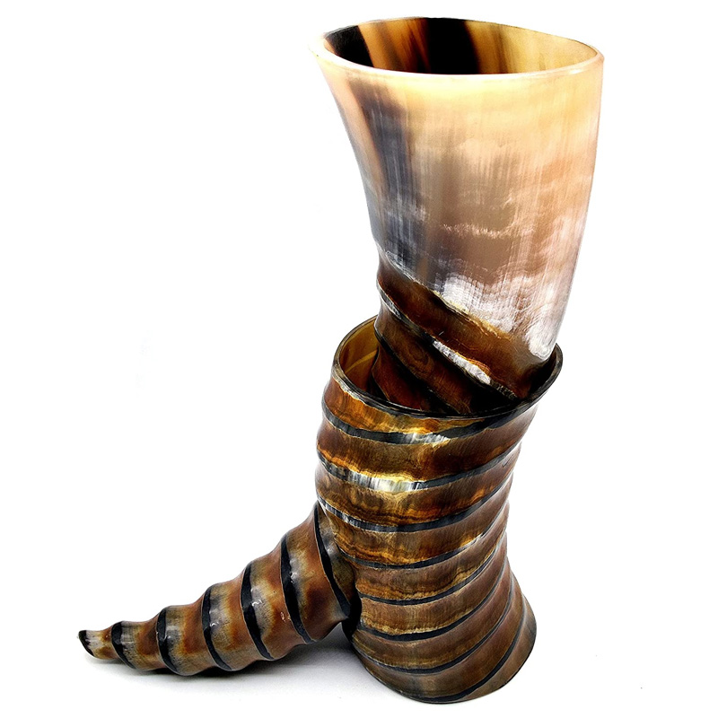 Viking Beer horn mug Game of thrones vikings horn with stand 16oz Medieval Drinking Horn