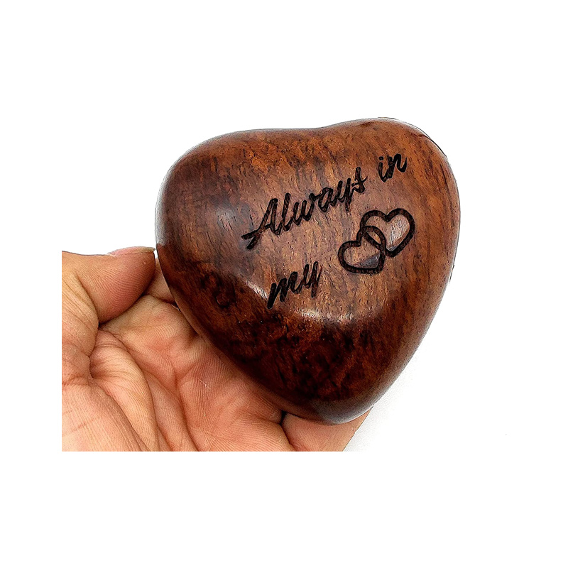 ﻿Wooden Heart Urn Keepsake Cremation Urn for Human pet Ashes Handcrafted Urn Heart Shaped