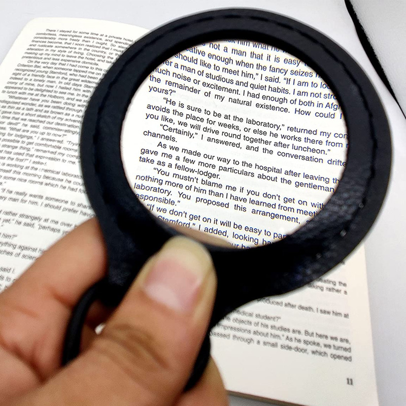 Magnifying Glass Pendant Nautical Vintage Leather Strap Necklace Magnifying Glass Magnifier Pendant