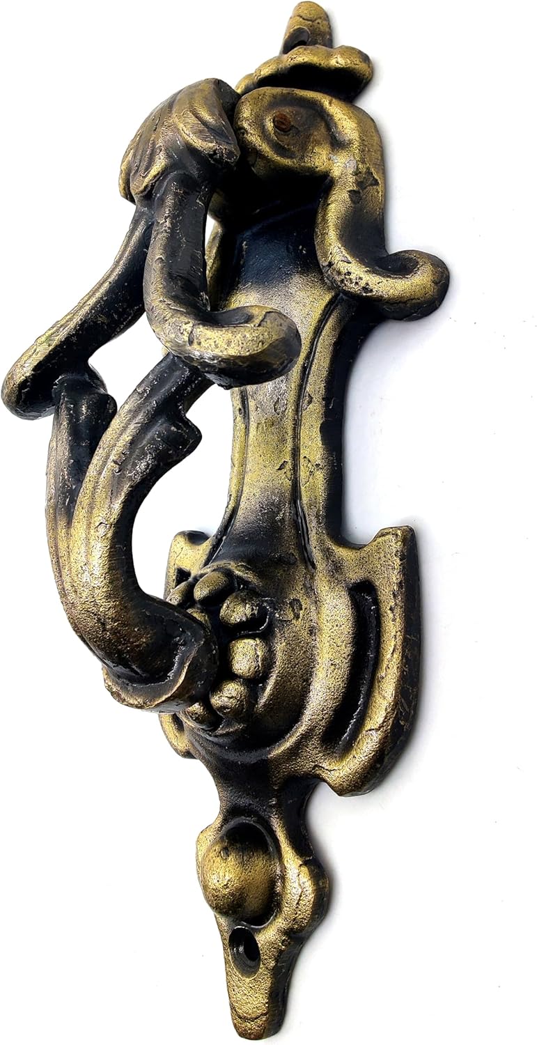 Victorian Antique Style Cast Iron Door Knocker – Handcrafted Decorative Hardware for Doors