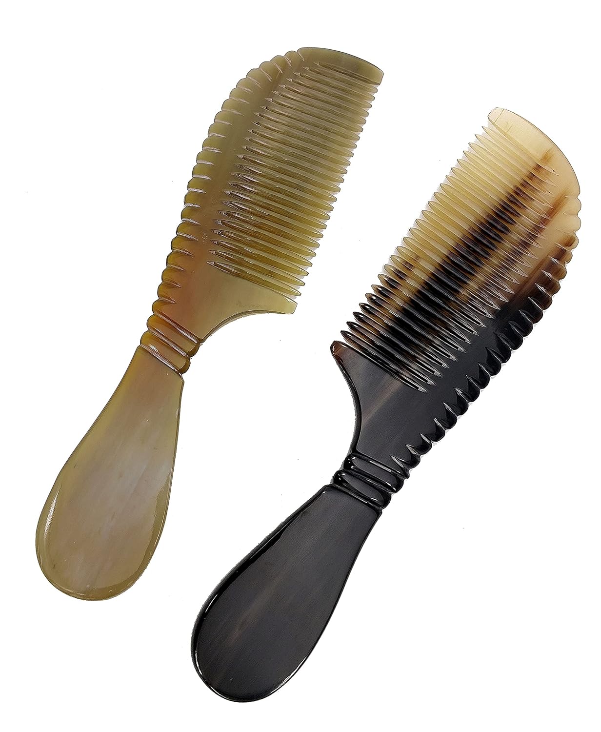 Ox Horn Comb – Premium Quality 100% Handmade 9-Inch Anti-Static Natural Fine Horn Comb with Smooth Handle