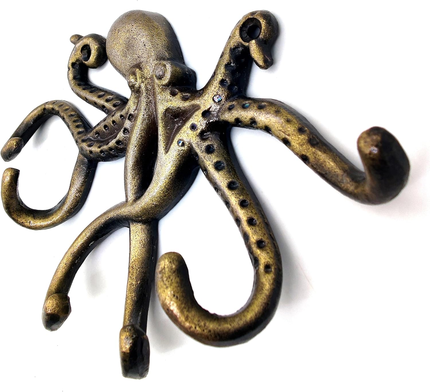 Octopus Decorative Wall Hook – 6 Arm Heavy Duty Coat and Key Holder, Towel Hook for Wall Mounting.