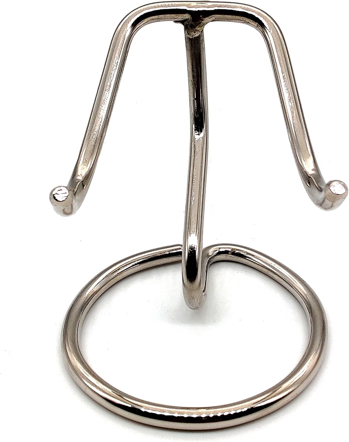 Heart Shaped Urn Stand in Chrome Finish for Keepsake Burial Urns and Memorial Displays